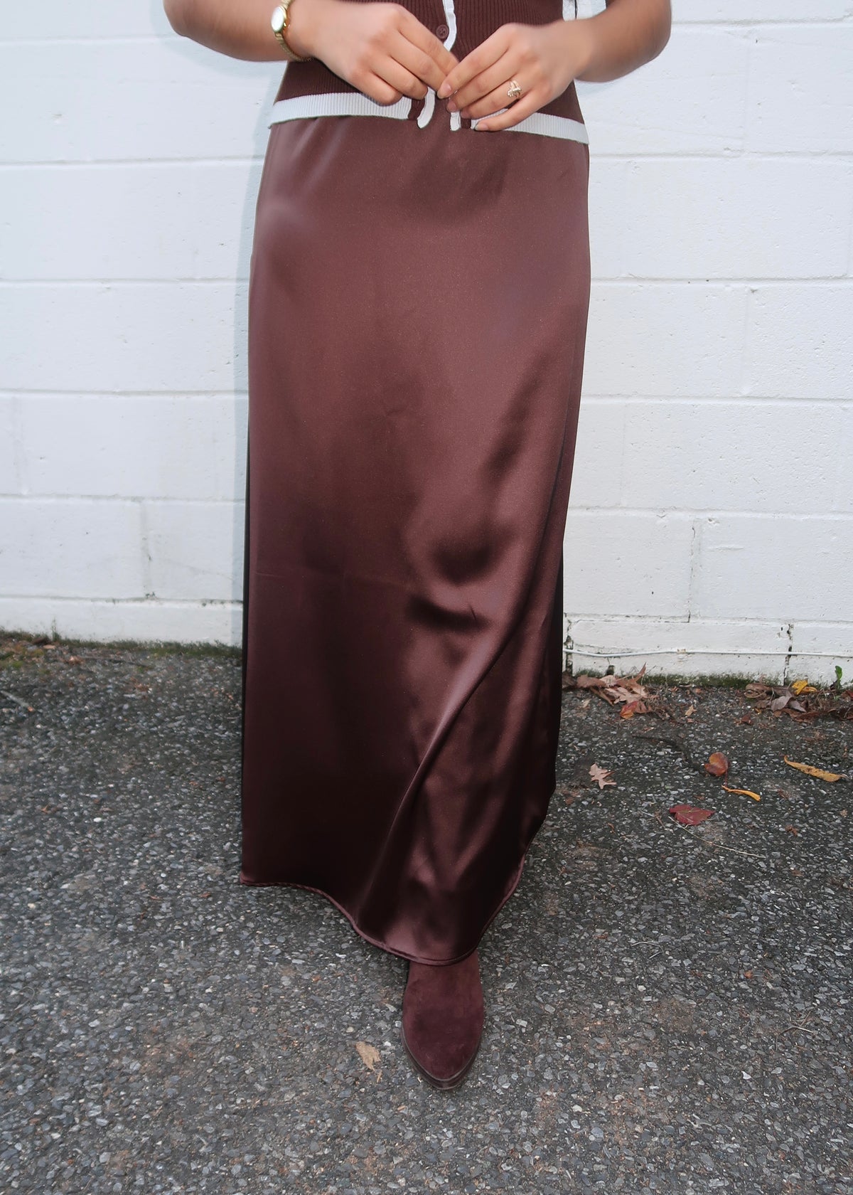 Brown Midaxi Skirt