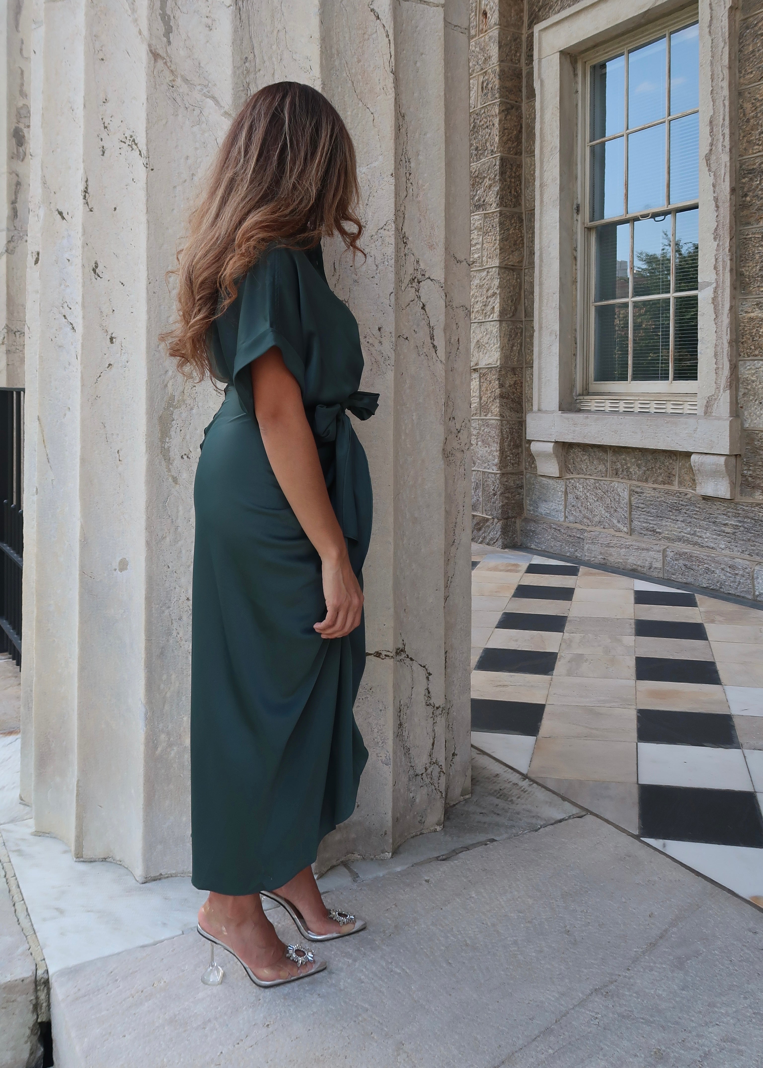 Mable Midi Dress - Dark Green - Small Mable Midi Dress - Dark Green - Small