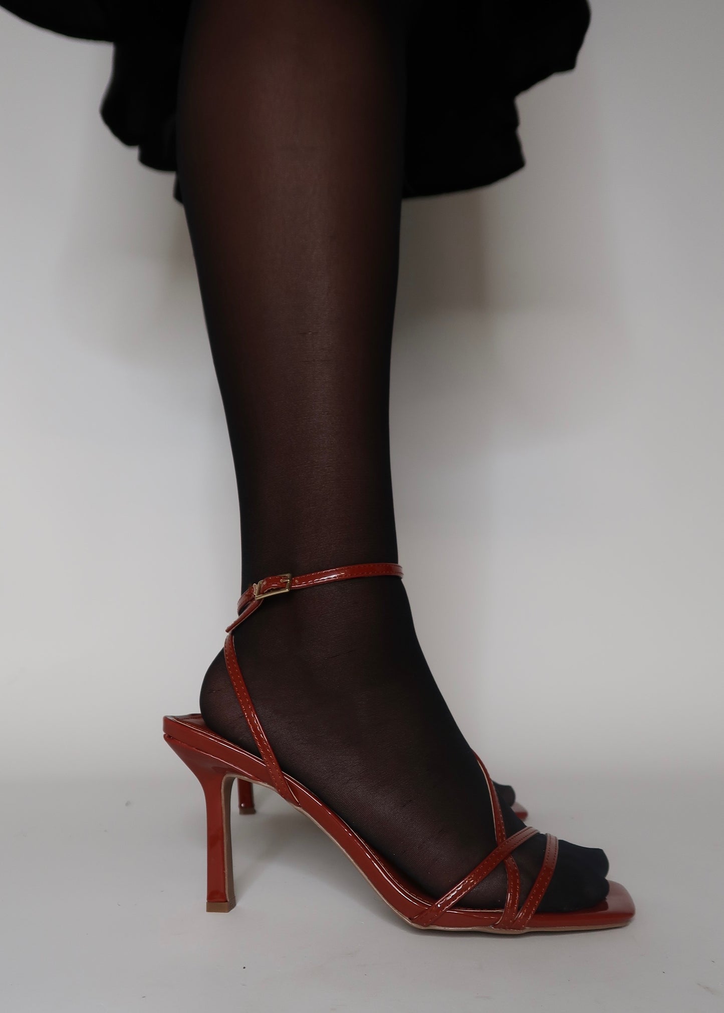 clay strappy heels, leather