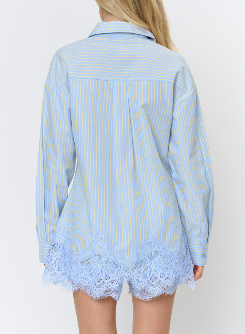 Lace Hem Blouse