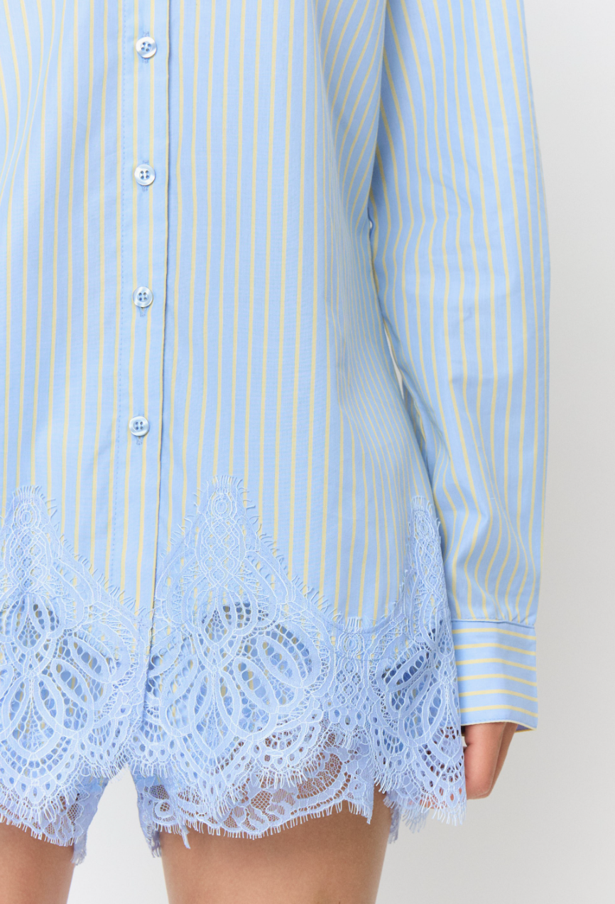 Lace Hem Blouse