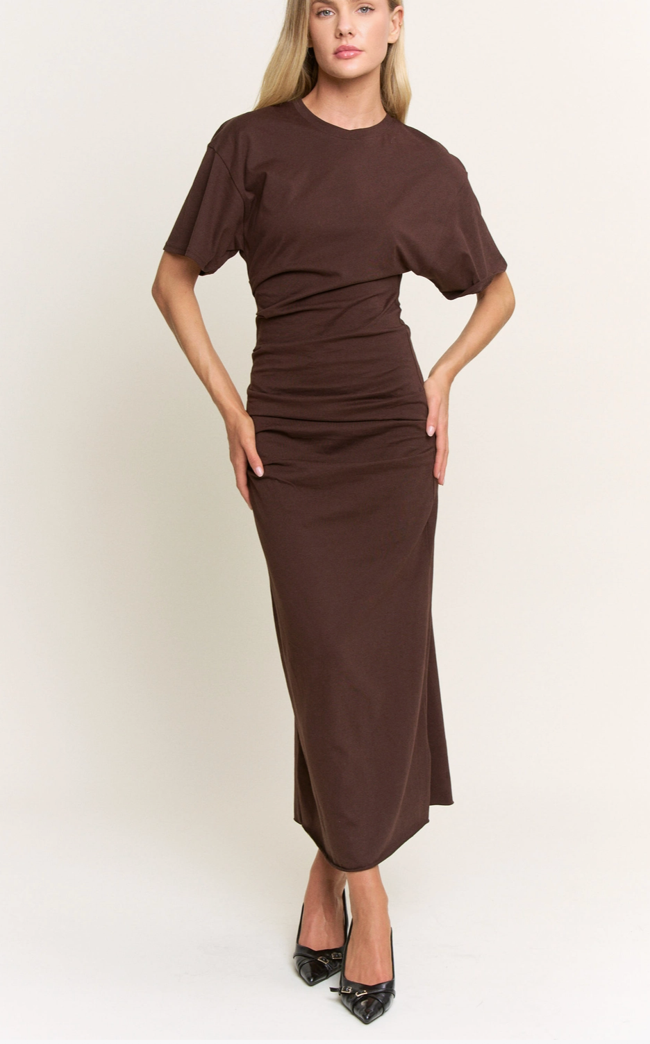 Drop Shoulder Maxi Dress