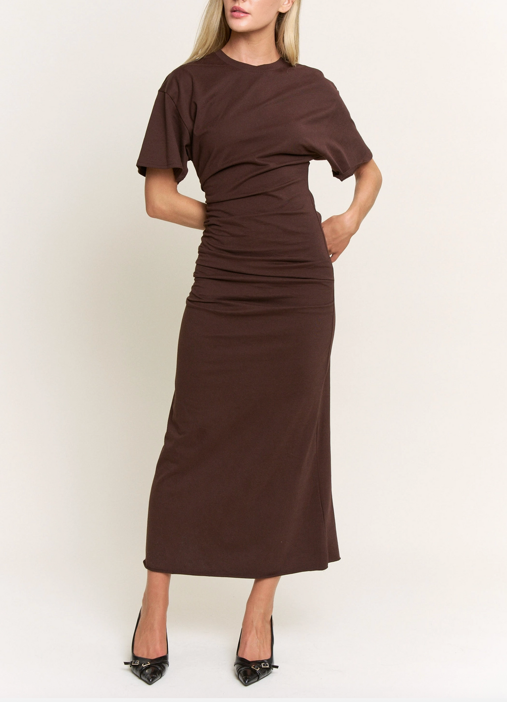 Drop Shoulder Maxi Dress