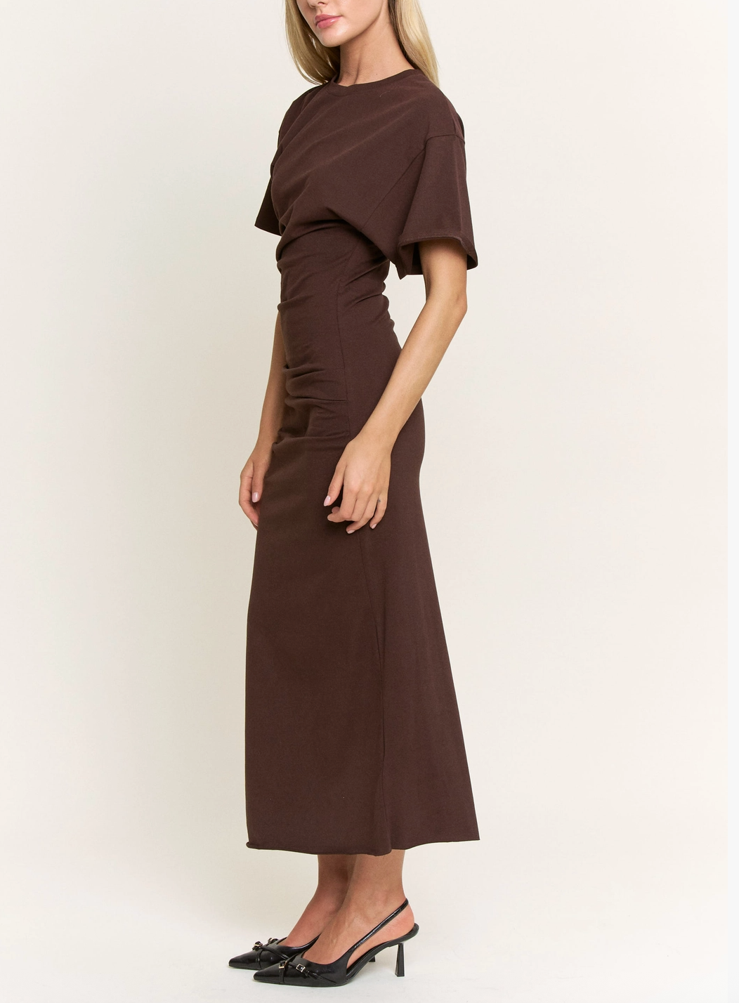Drop Shoulder Maxi Dress